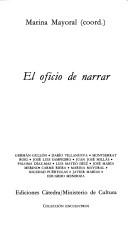 Cover of: El Oficio de narrar (Coleccion Encuentros) by 