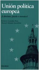 Cover of: Unión política europea by Roberto González Ibán