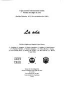 Cover of: La oda by Encuentro Internacional sobre Poesía del Siglo de Oro (2nd 1992 Seville, Spain and Córdoba, Spain)