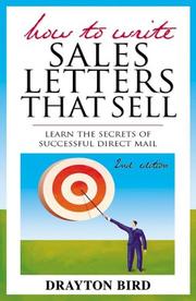 Cover of: How to write sales letters that sell: learn the secrets of successful direct mail