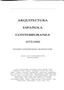 Cover of: Arquitectura española contemporanea, 1975/1990 = by Richard C. Levene