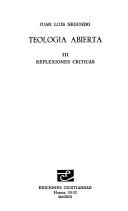 Cover of: Teología abierta