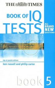 Cover of: The Times Book of IQ Tests by Ken Russell, Philip Carter