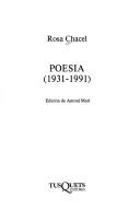 Cover of: Poesia (1931-1991 by Rosa Chacel