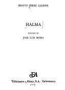 Cover of: Halma by Benito Pérez Galdós