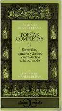 Cover of: Poesias Completas 1 (Clasicos Castalia)