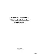 Cover of: Actas III Congreso de Historia by Congreso sobre Historia de Ecija (3rd 1991 Ecija, Spain)