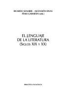 Cover of: El Lenguaje de La Literatura, Siglos XIX y XX