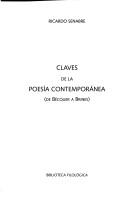 Cover of: Claves de La Poesia Contemporanea: de Becquer a Brines