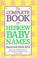 Cover of: The Complete Book of Hebrew Baby Names