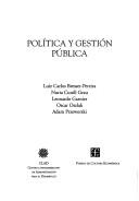 Cover of: Politica y Gestion Publica
