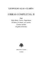 Cover of: Obras Completas de Leopoldo Alas "Clarin" (Biblioteca Castro) by Leopoldo Alas