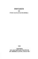 Cover of: Historia de Los Partidos Politicos (Breviarios del Fondo de Cultura Economica)