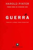 Cover of: Guerra/ War by Harold Pinter