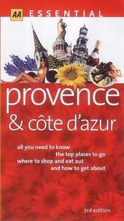 Cover of: Essential Provence and the Cote D'Azur