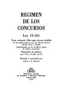 Ley de concursos by Argentina.