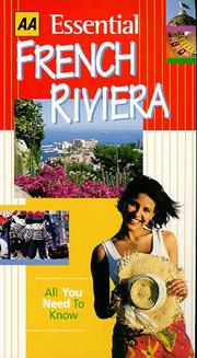 Cover of: Essential French Riviera (AA Essential)