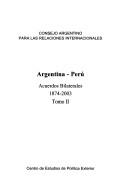 Cover of: Acuerdos bilaterales 1874-2003. by Argentina [tratados].