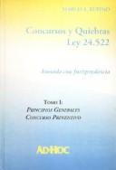 Cover of: Concursos y quiebras, Ley 24,522 by Marco A. Rufino