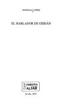 Cover of: El hablador de Gerián by Gonzalo Yáñez