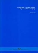 Cover of: An introduction to applied linguistics: English as a second language