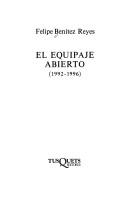 Cover of: El equipaje abierto, 1992-1996