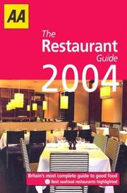 Cover of: The Restaurant Guide 2004