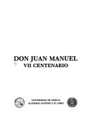 Cover of: Don Juan Manuel: VII centenario.