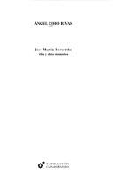 Cover of: José Martín Recuerda, vida y obra dramática by Angel Cobo