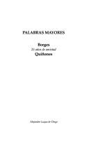 Cover of: Palabras Mayores by 