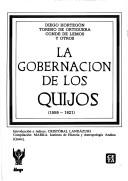 Cover of: La Gobernacion de los quijos, 1559-1621 (Monumenta amazonica) by 