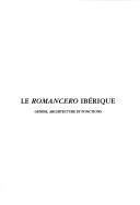 Cover of: Le Romancero iberique by 