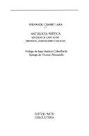 Cover of: Antología poética: seguida de cartas de Cernuda, Aleixandre y Salinas