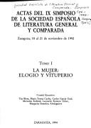 Cover of: Actas del IX Simposio de la Sociedad Española de Literatura General y Comparada: Zaragoza, 18 al 21 de noviembre de 1992