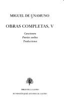 Obras completas by Miguel de Unamuno