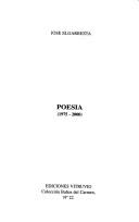 Cover of: Poesía by José Elgarresta