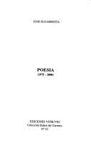 Cover of: Poesia: 1975-2000 (Coleccion Banos del Carmen)
