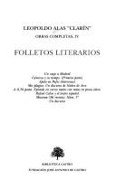 Cover of: Obras completas de Leopoldo Alas "Clarín"