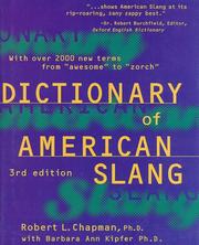 Cover of: The Dictionary of American Slang | Robert L. Chapman
