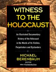Cover of: Witness to the Holocaust