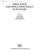 Cover of: Population and population policy in Hungary