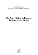 Cover of: Os cem melhores poemas brasileiros do século