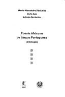 Cover of: Poesia Africana de Lingua Portuguesa: Antologia
