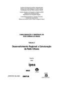 Cover of: Desenvolvimento Regional E Estruturação Da Rede Urbana  Volume 3 by 