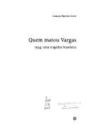 Cover of: Quem Matou Vargas