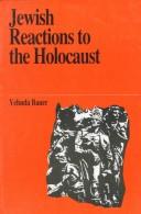 Cover of: Jewish Reactions to the Holocaust (Jewish Thought)
