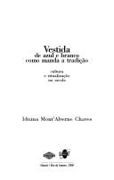 Cover of: Vestida de Azul e Branco como Manda a Tradição by 