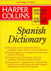 Cover of Collins Spanish-English, English-Spanish dictionary