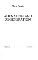 Cover of: Alienation and Regeneration (Jewish Thought)