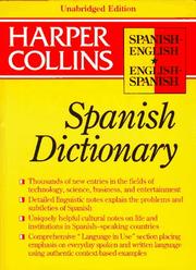 Cover of: Collins Spanish-English, English-Spanish dictionary: unabridged